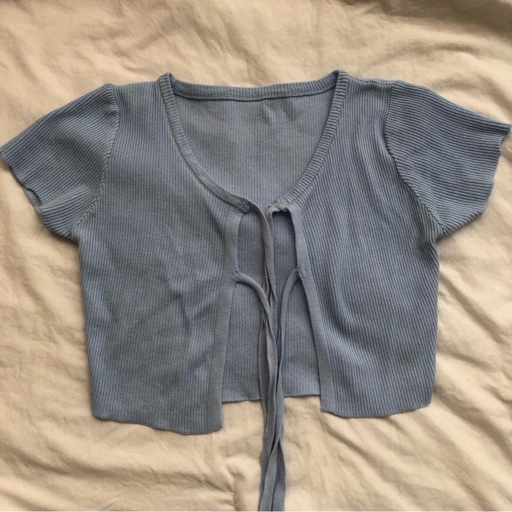 tie up crop top